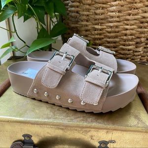 Steve Madden Moore sandals taupe suede shoes
